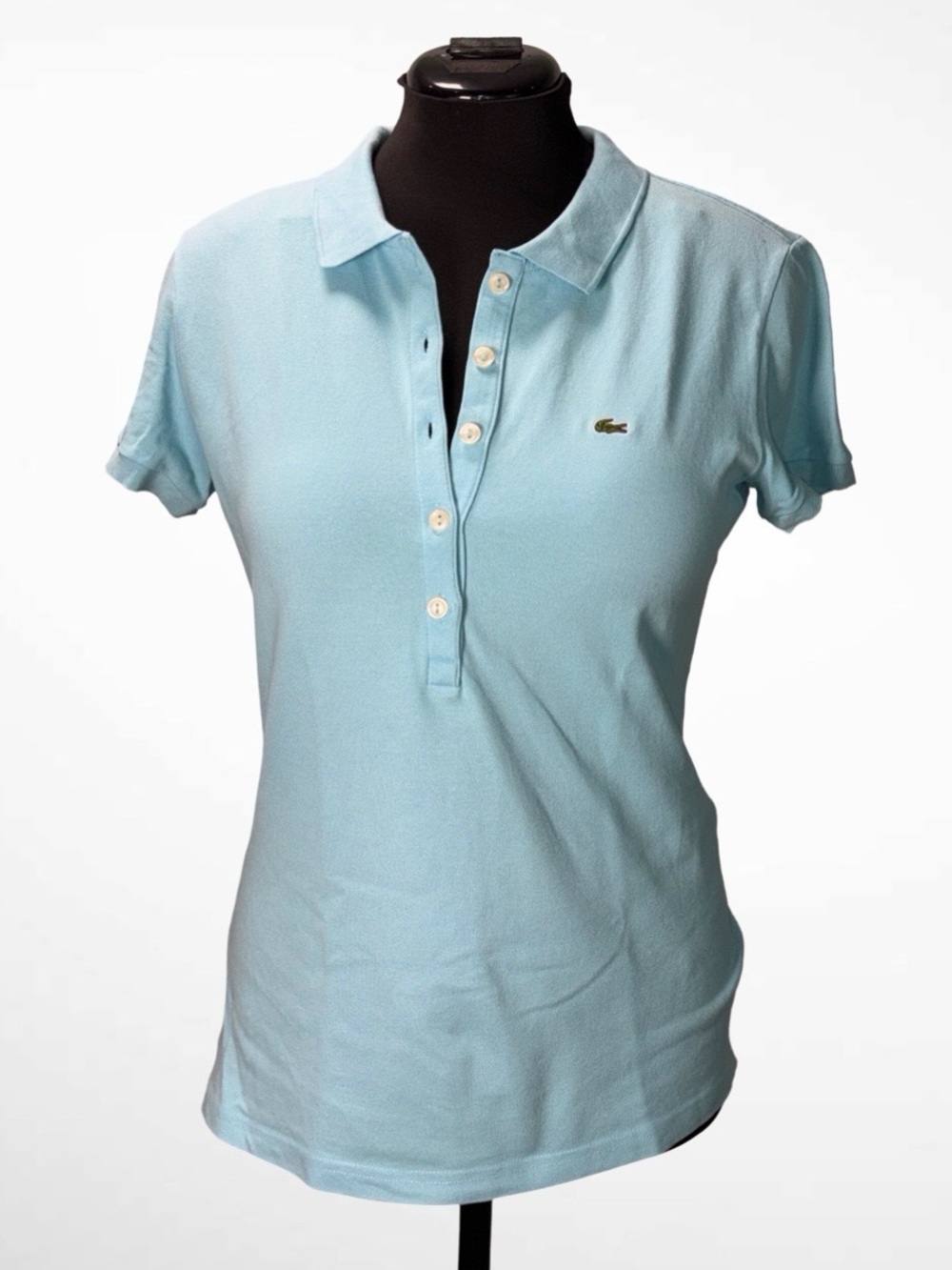 Women’s Light Blue Lacoste Slim Fit Polo Size 42
